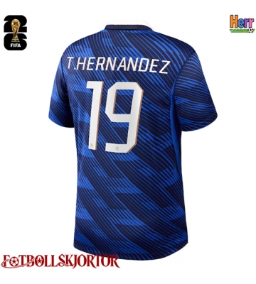 Frankrike Theo Hernandez #19 Hemmatröja VM 2026 Kortärmad